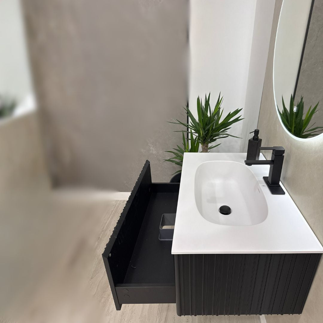 MONACO compact modern bathroom vanity with full-extension drawer